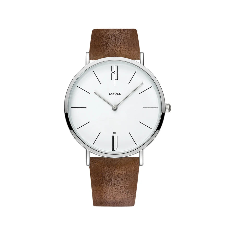 YAZOLE Luxury Leather Wrist Watch For Men