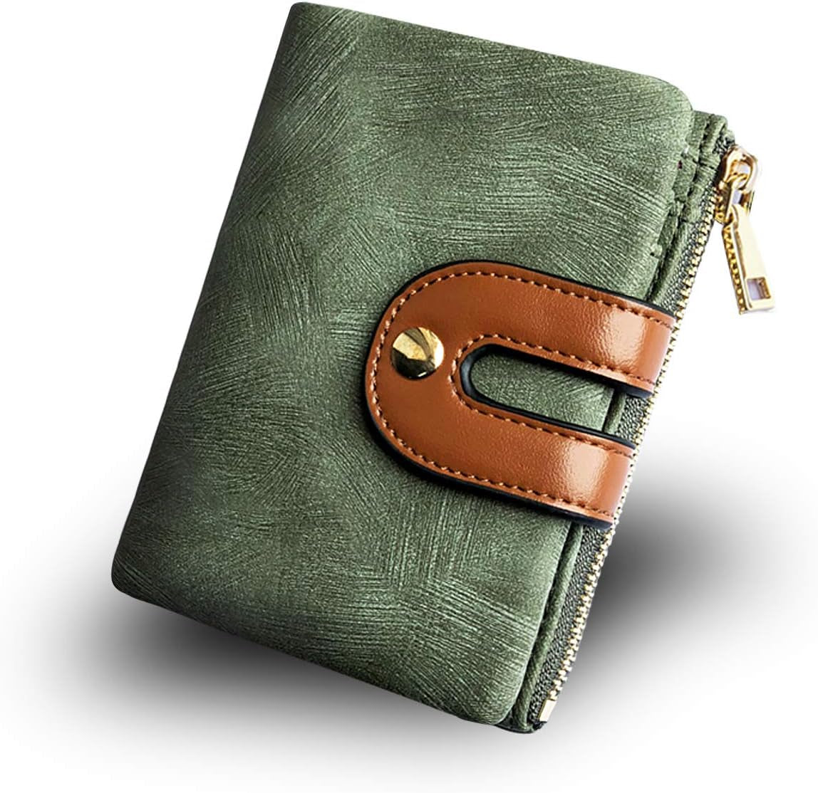 Women'S Rfid Small Bifold Leather Wallet