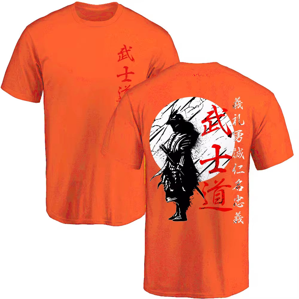 Japanese Samurai Spirit T Shirts for Men 