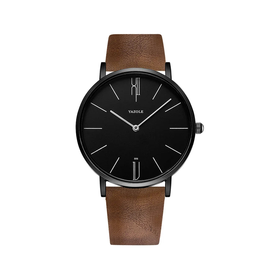 YAZOLE Luxury Leather Wrist Watch For Men