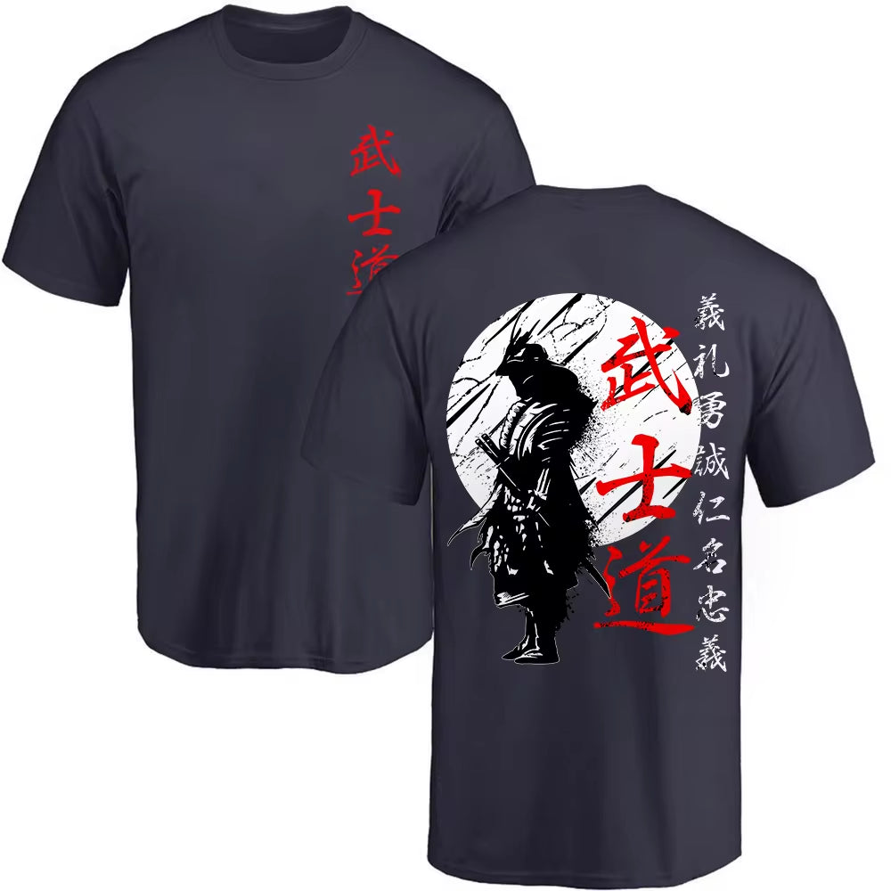 Japanese Samurai Spirit T Shirts for Men 