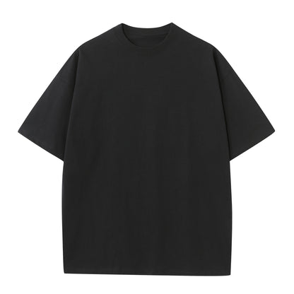 Men's Round Neck All Black T-Shirt